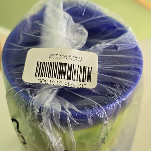 Tupperware ECO To Go Travel Cup Tumbler 16oz Purple Pineapple Sippy New - Picture 3 of 8